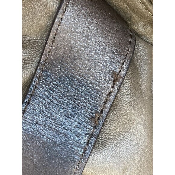 BCBG Large Leather Brown Hobo Lined Purse Shoulder Bag EUC - Picture 7 of 9